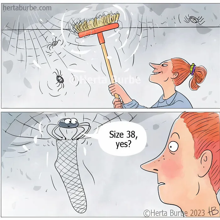 36 Comics And Illustrations By Herta Burbė That Might Brighten Up Your Day