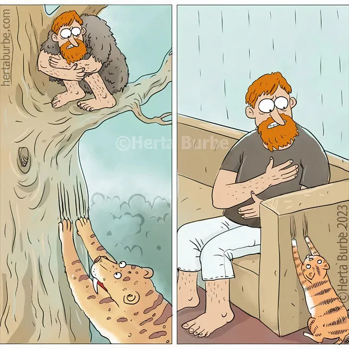 36 Comics And Illustrations By Herta Burbė That Might Brighten Up Your Day