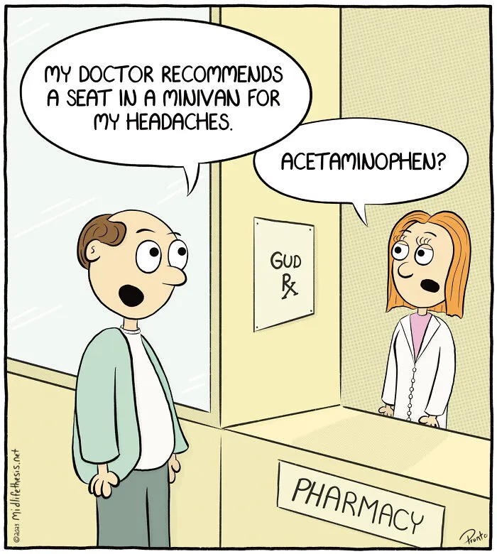 “Midlife Thesis”: Here Are 25 Of My Funniest Single-Panel Cartoons