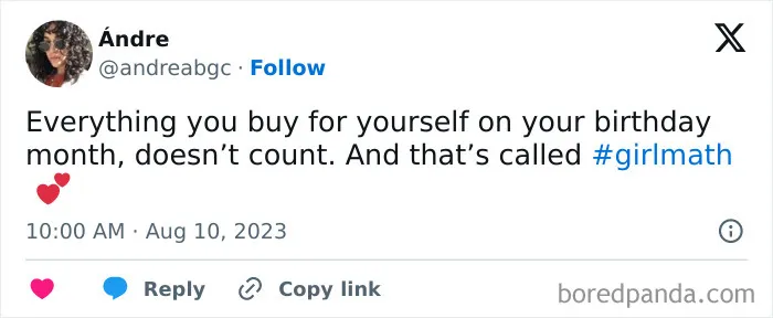 30 Funny "Girl Math" Posts That Make Total Sense To Women