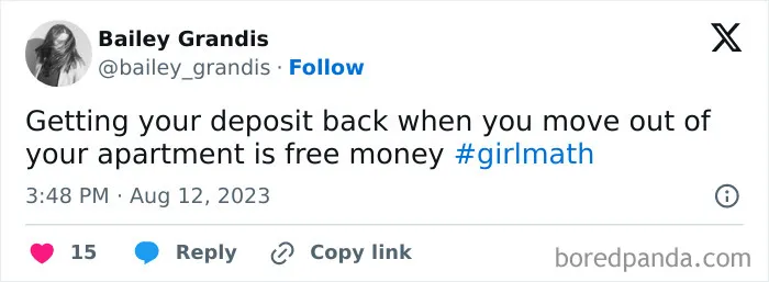 30 Funny "Girl Math" Posts That Make Total Sense To Women