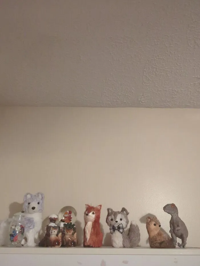 The Random Bottle Of Buttons And A Velociraptor With My Fox Collection