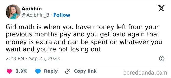 30 Funny "Girl Math" Posts That Make Total Sense To Women