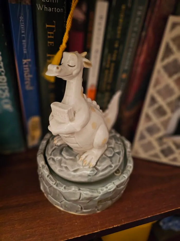 Elliot, My Book-Loving Dragon Who Moonlights As A Music Box. ♡