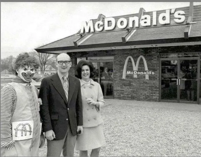 El Ronald Mcdonald original fotografiado en los 70