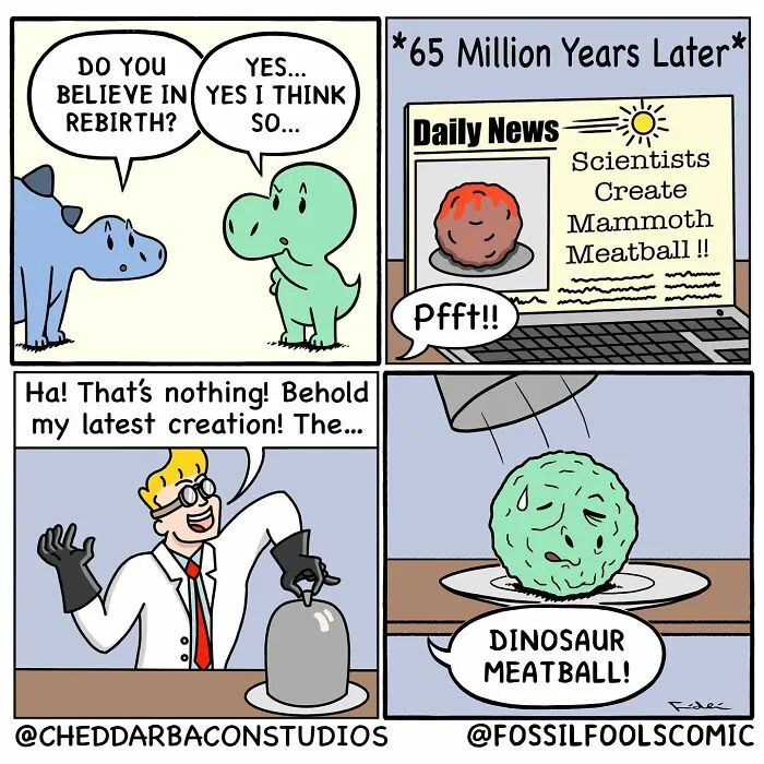 38 Weird And Funny New Comics With Twisted Endings, From 'Cheddar Bacon Studios'