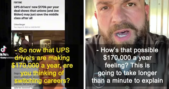 "$170k A Year?": UPS Driver Breaks Down Their Salary After Some People Find It Too High