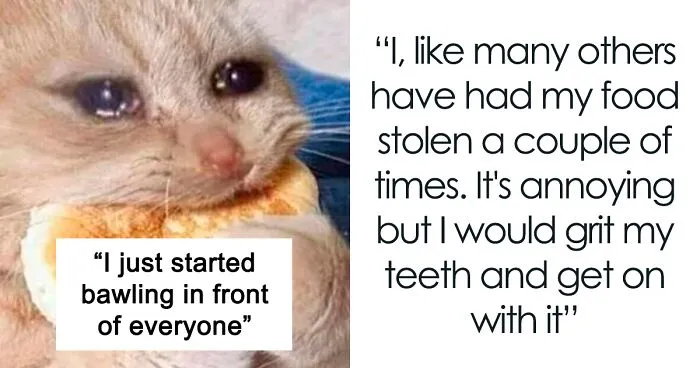 ‘Lunch Thief’ Eats Half Of Employee’s Lunch, They Start Bawling, Employees Laugh