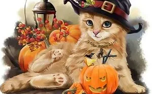 Halloween Diamond Painting: Glimmers In The Shadows