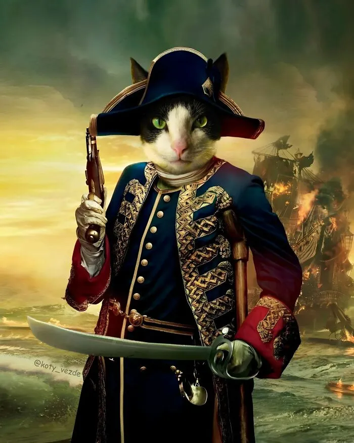 Artist Turns Pictures Of Cats Into Classical Paintings (38 New Pics)
