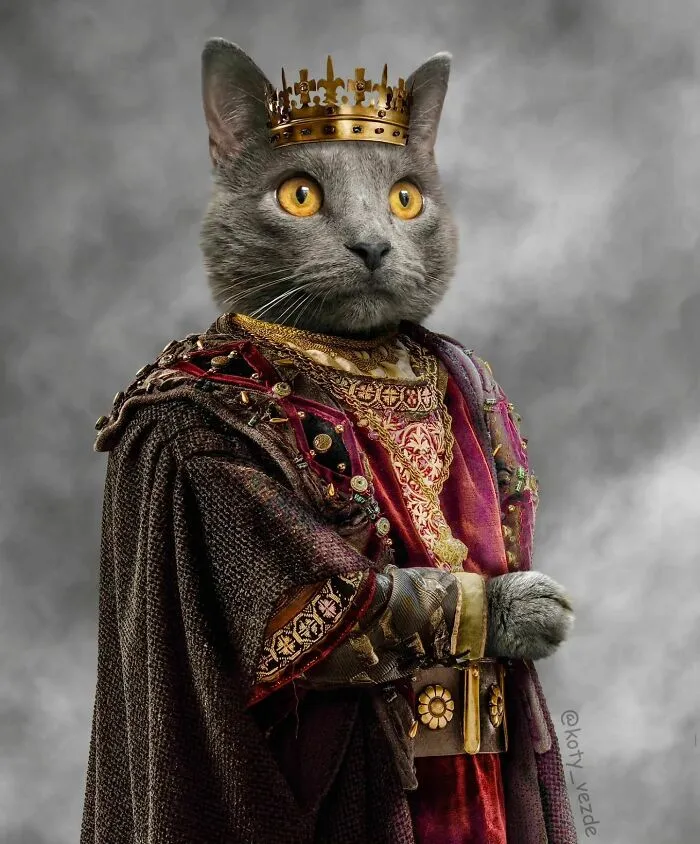 This Artist Swaps People In Classical Paintings With Cats (38 New Pics)