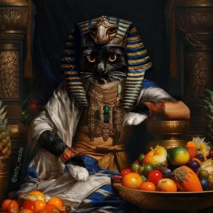 This Artist Swaps People In Classical Paintings With Cats (38 New Pics)