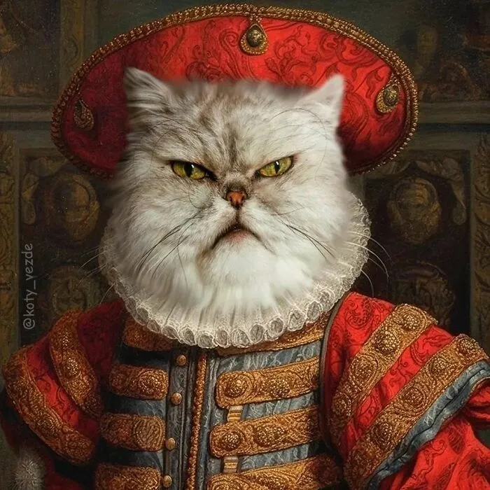 This Artist Swaps People In Classical Paintings With Cats (38 New Pics)