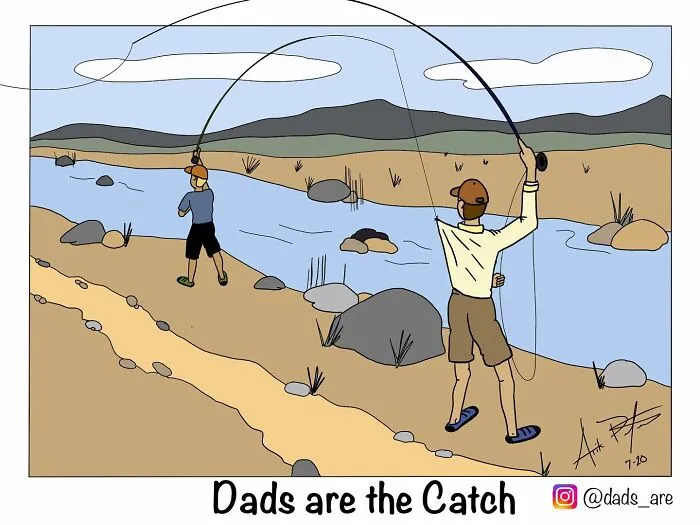 “Dads Are”: I Illustrate The Average Experience Of Being A Dad (35 Pics)