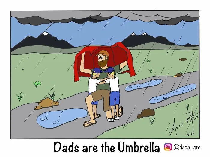 “Dads Are”: I Illustrate The Average Experience Of Being A Dad (35 Pics)