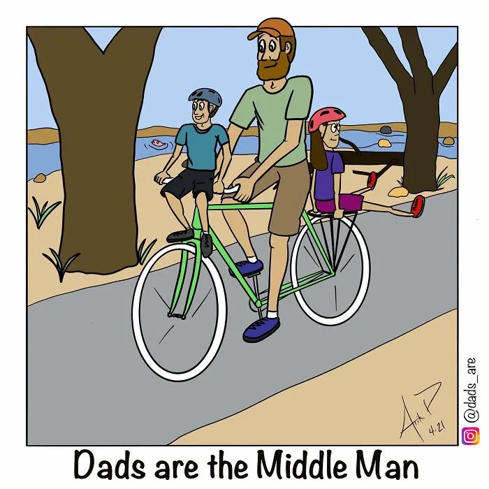 “Dads Are”: I Illustrate The Average Experience Of Being A Dad (35 Pics)