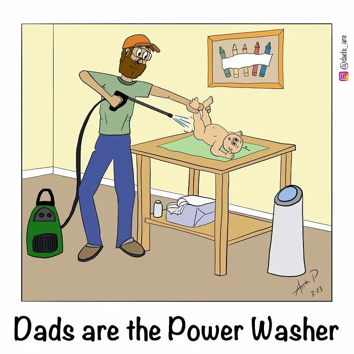 “Dads Are”: I Illustrate The Average Experience Of Being A Dad (35 Pics)