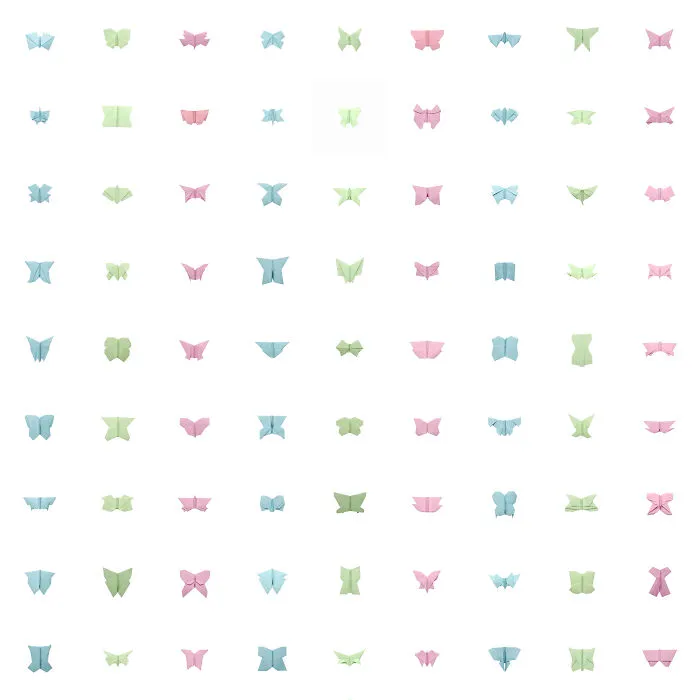 I Made Over 1000 Origami Butterflies (22 Pics)