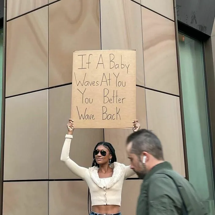 Woman Protests Annoying Everyday Things That Many Of Us Can Relate To (50 Pics)