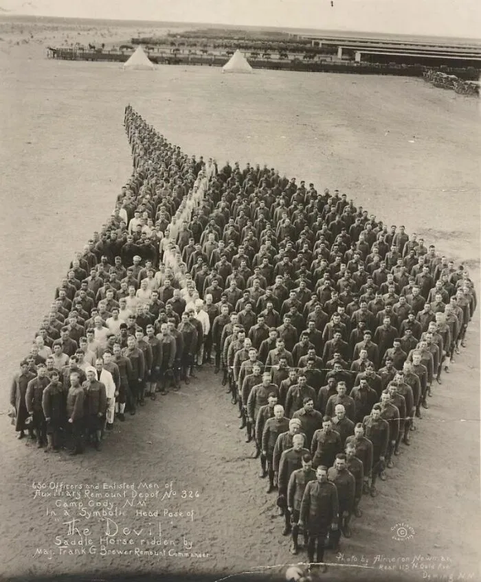 650 American Officers And Enlisted Men Paying Tribute To More Than 8 Million Horses, Mules And Donkeys That Died In Service In The World War I