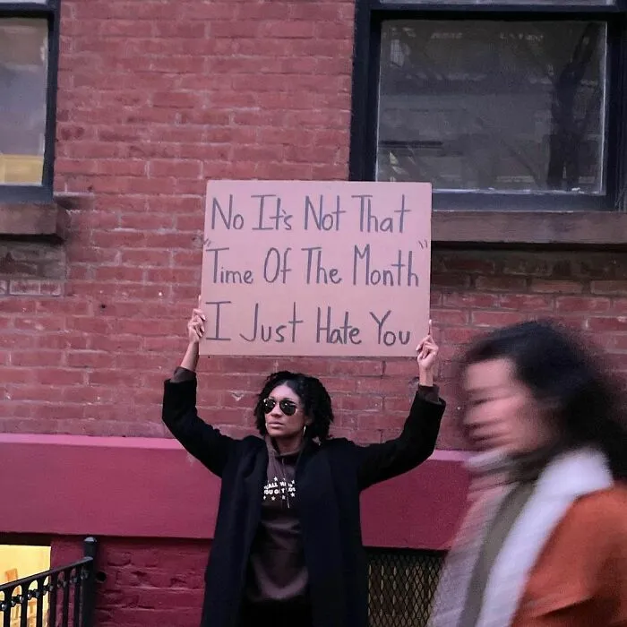 Woman Protests Annoying Everyday Things That Many Of Us Can Relate To (50 Pics)