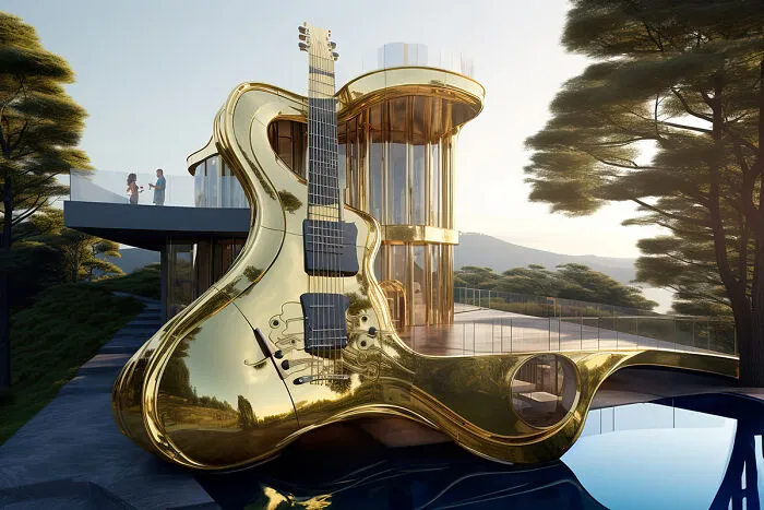 Electric Guitar Inspired Home