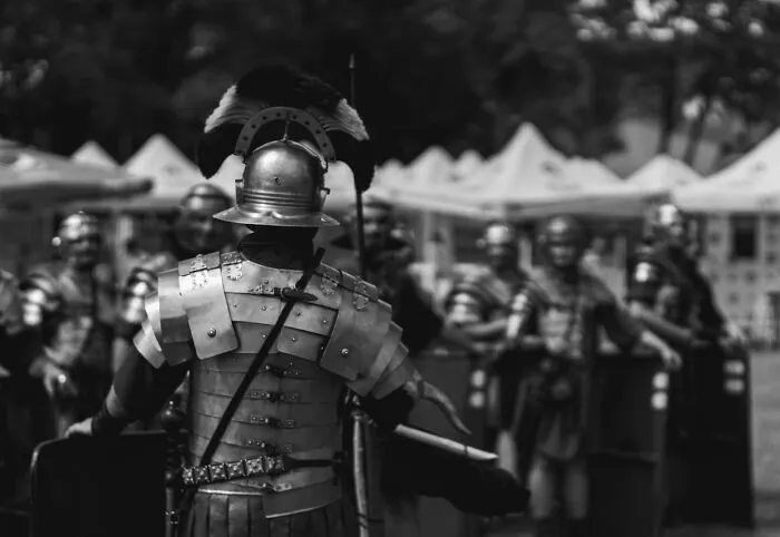 Gladiator on the battle field