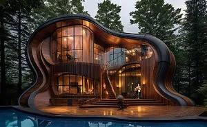 14 Homes That I Designed Inspired By The Characteristics Of Musical Instruments With The Help Of AI