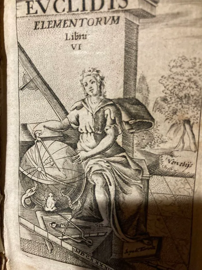 Euclid's Element Printed In 1647