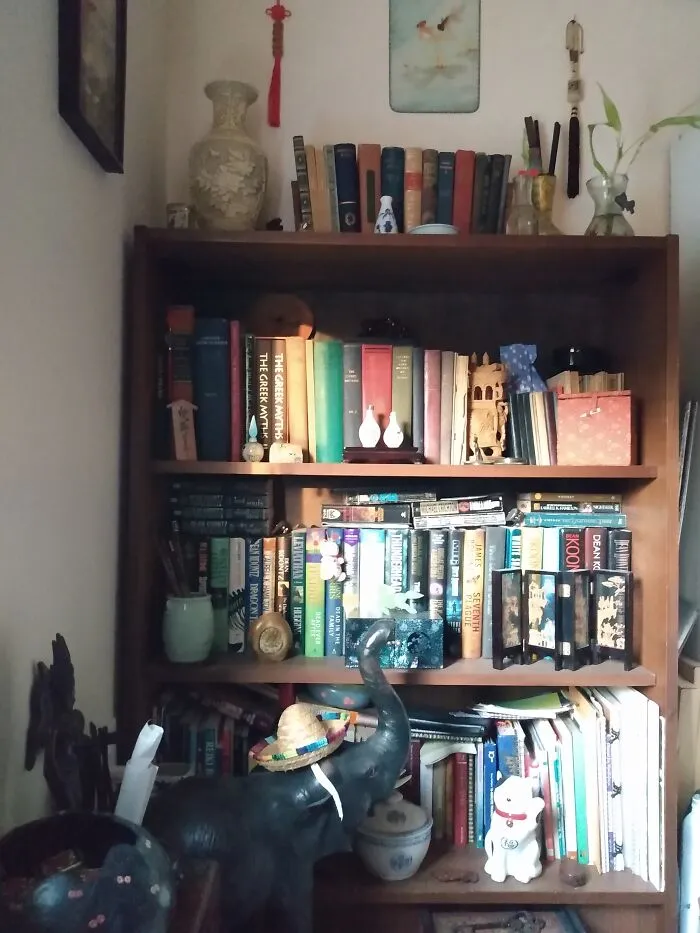 A Little Bit Of Everything. Stuff From Around The World. China, Japan, Africa, Egypt, Wales, Turkey, India, France, And Oscar The Elephant With His Sombrero On