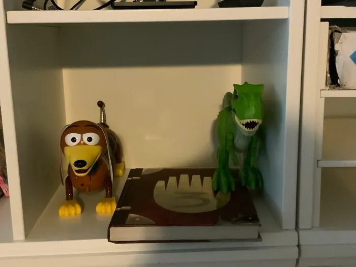 A Slinky Dog I Got From Disneyland, A Dinosaur My Brother Got Two Years Ago, And Yes The Third Journal