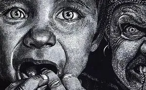 My Daughter Got Me A Black Sketchbook A Couple Of Years Ago, Here Are 30 New White Dot Drawings That I Made
