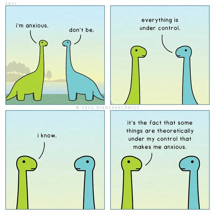 A heartwarming comic about dinosaurs finding hope in each other