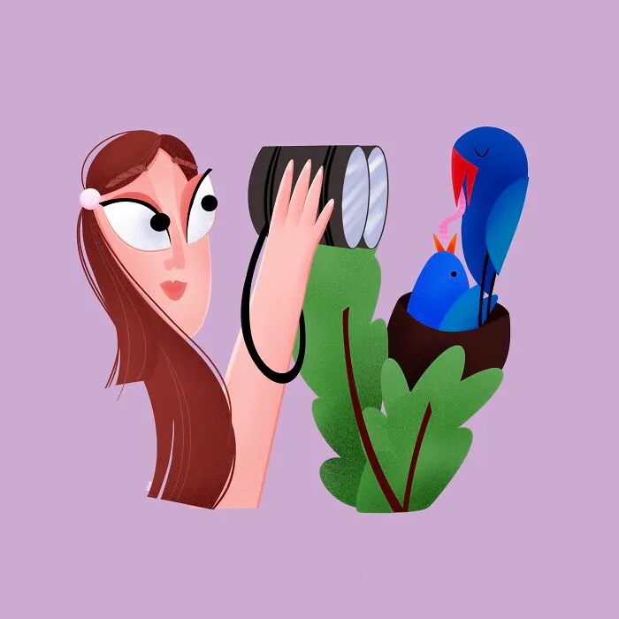 W For Watching Birds