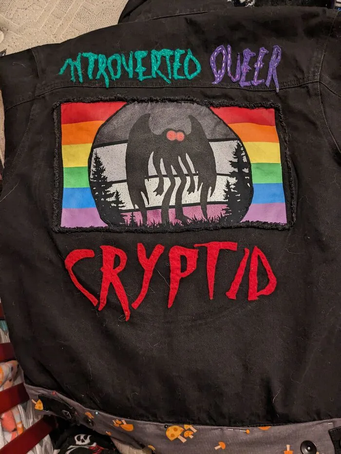 The Back Of A Jacket I'm Working On For My Daughters Birthday