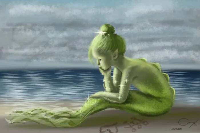 I Did A Mermaid Series On Theme Of Gemstones, Using Only Colours Featured In The Actual Gems