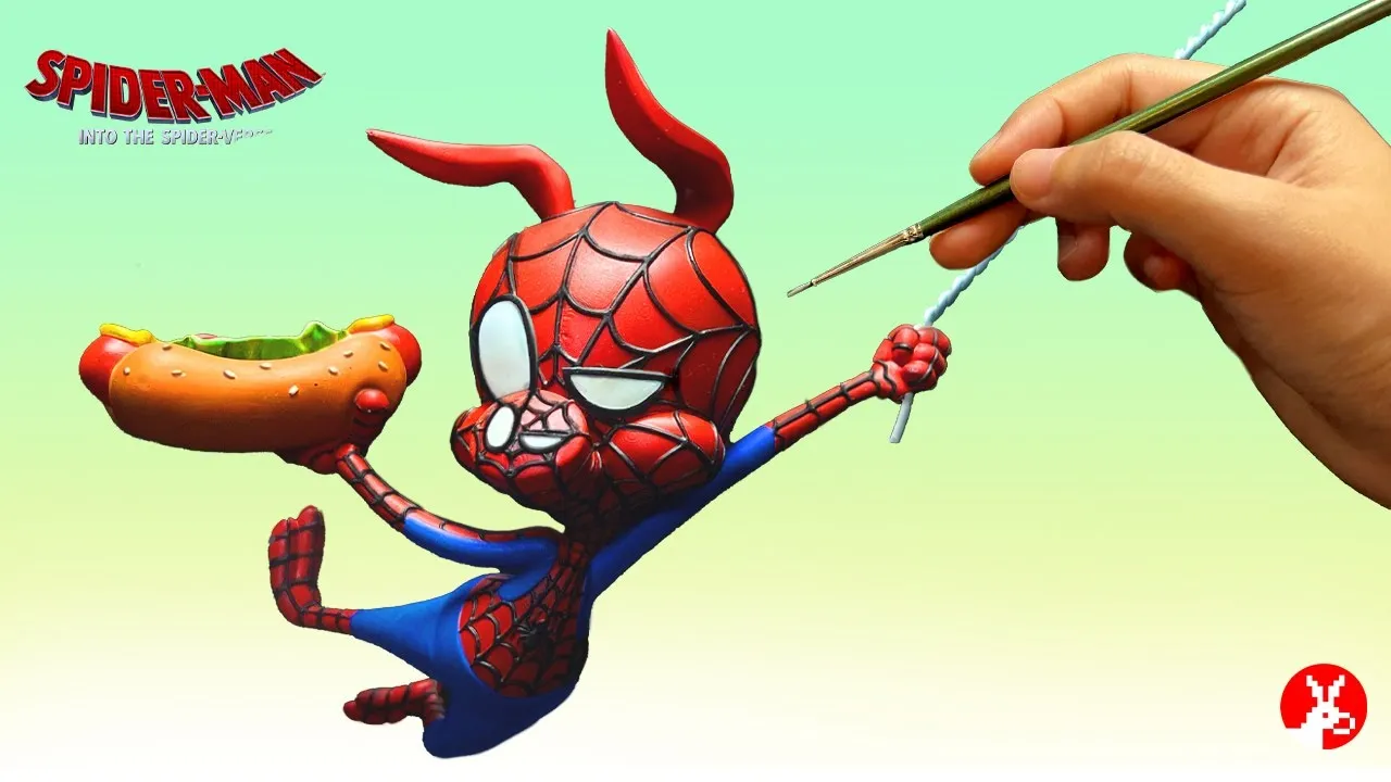 I Made A Spiderham Swing With Spider Web Holding A Hotdog