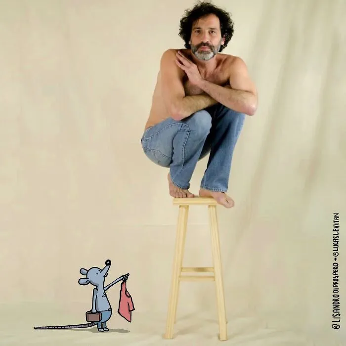 Illustrator Continues To 'Invade' Strangers’ Instagram Photos With Funny Cartoons (33 New Pics)