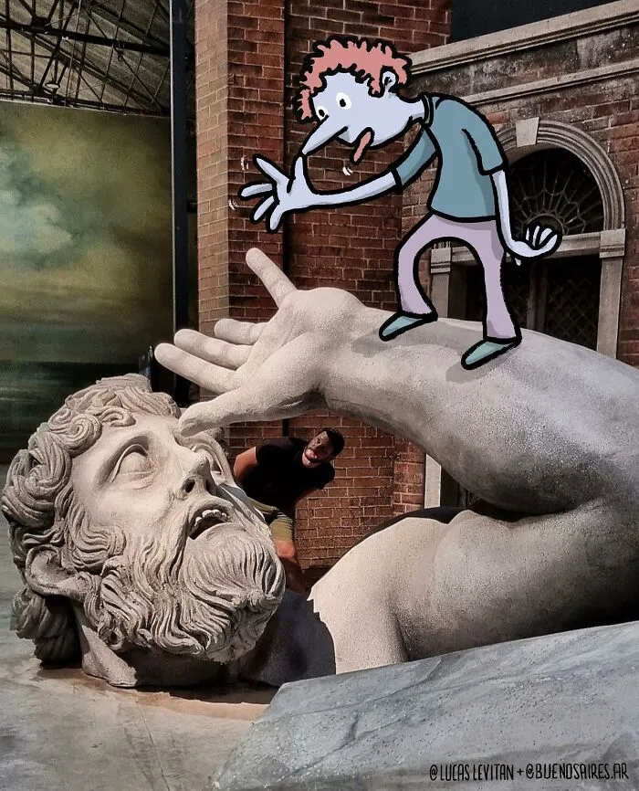 Illustrator Continues To 'Invade' Strangers’ Instagram Photos With Funny Cartoons (33 New Pics)