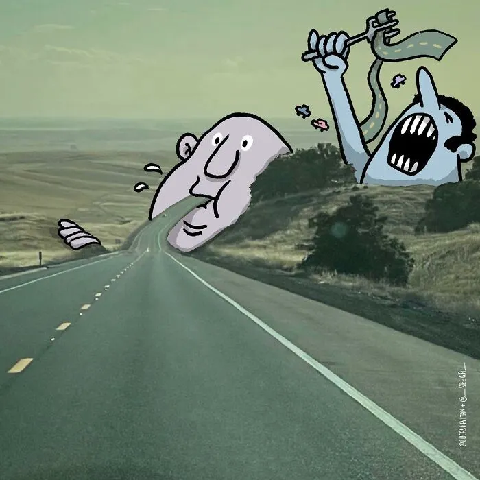 Illustrator Continues To 'Invade' Strangers’ Instagram Photos With Funny Cartoons (33 New Pics)