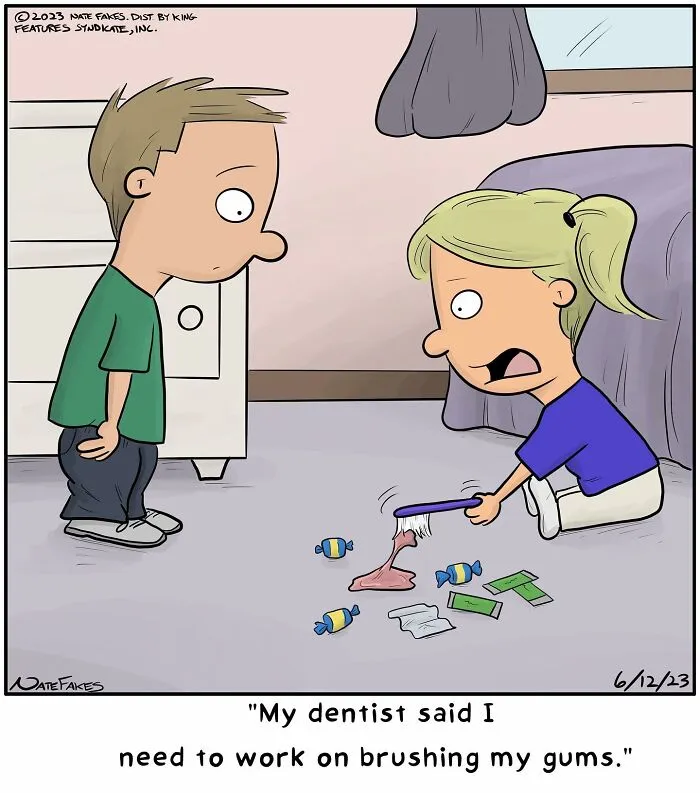 Brushing gums
