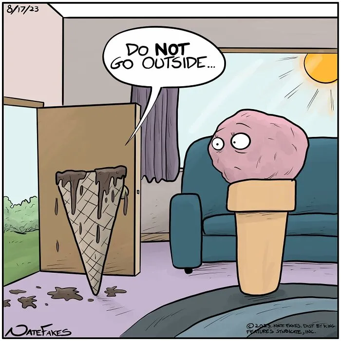 Melted ice cream