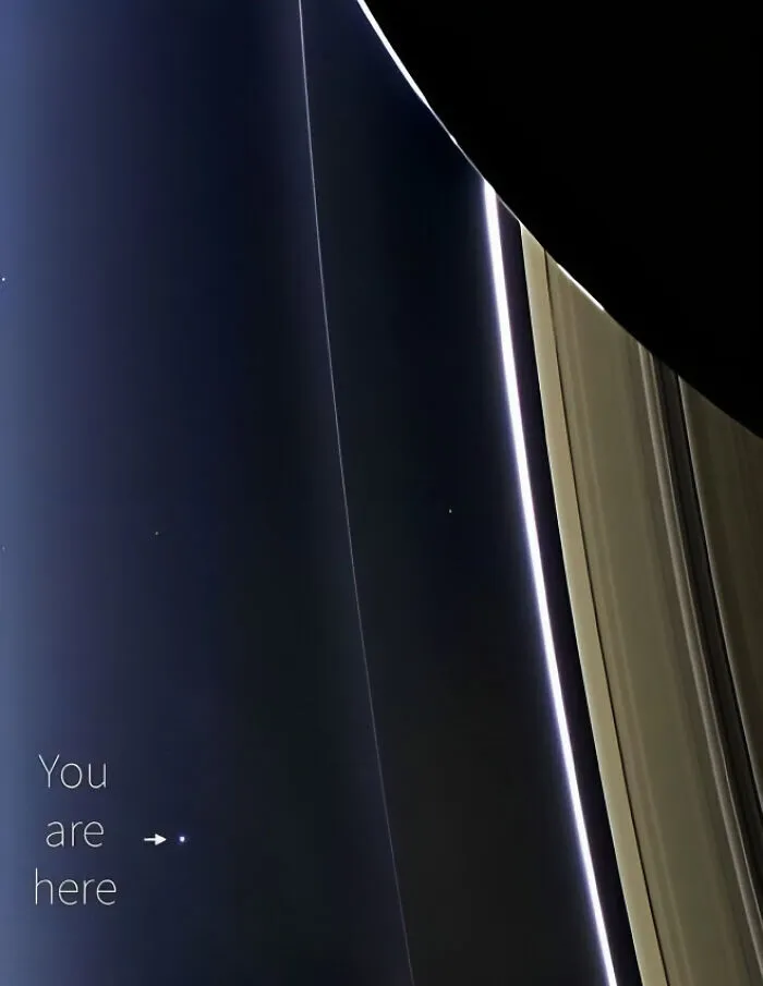 Last Pic Of Earth Taken By Cassini Before It Crashed Into Saturn