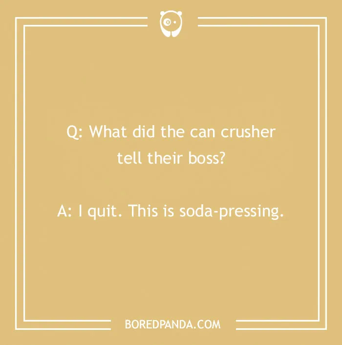 Work’s just crushing my spirit