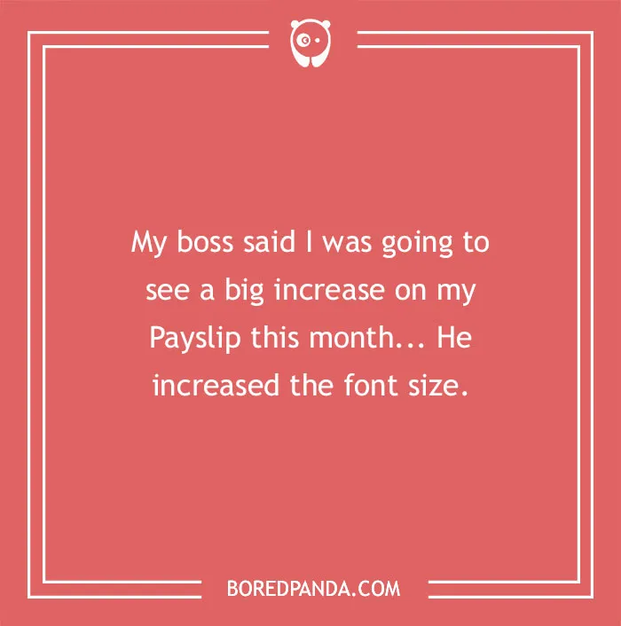 Well played, boss.