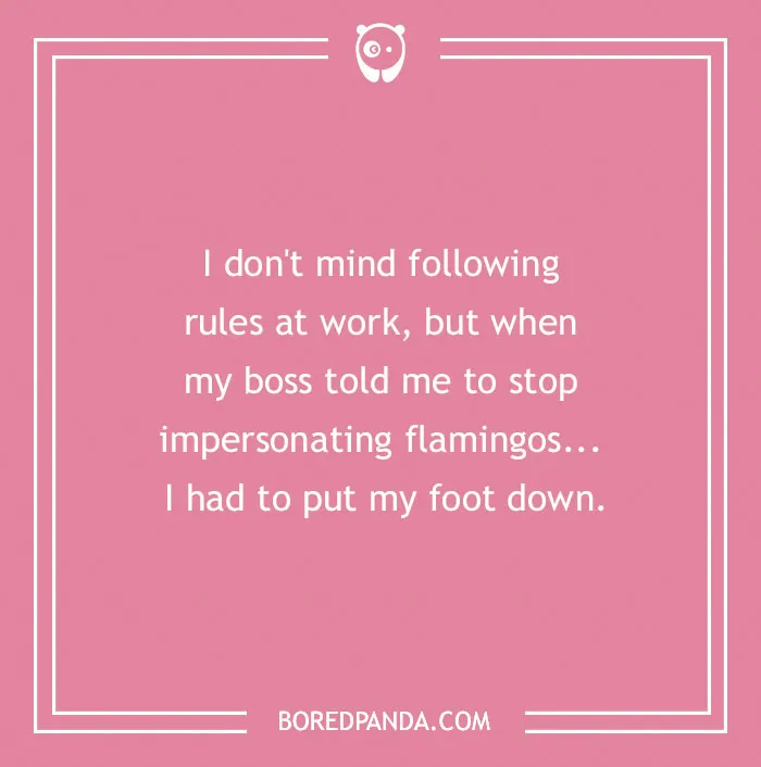 Put Your Foot Down, Literally