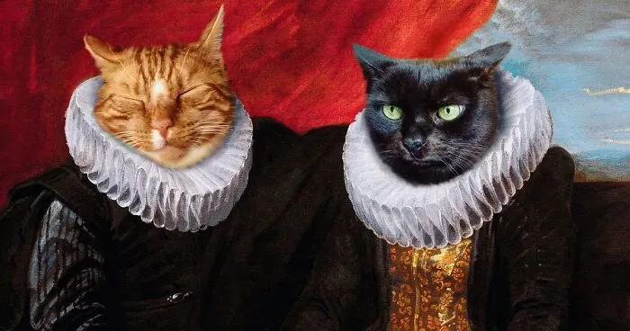 This Artist Swaps People In Classical Paintings With Cats (38 New Pics)