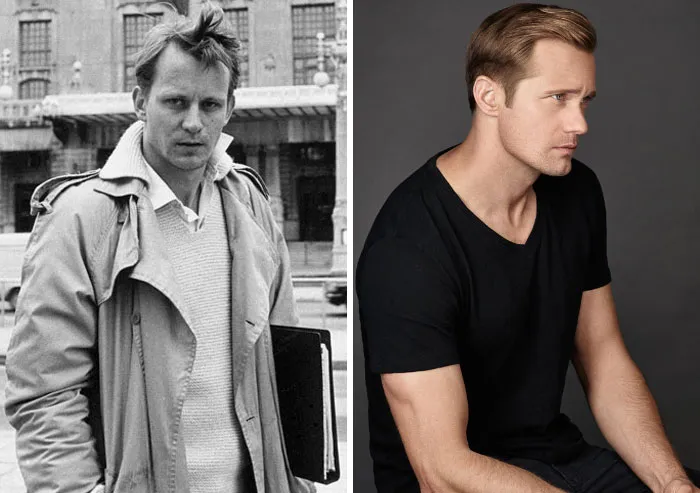 Stellan Skarsgård And Alexander Skarsgård  At Their 30s