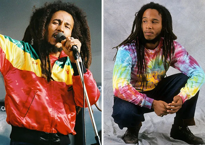  Bob Marley And Ziggy Marley  At Age 35