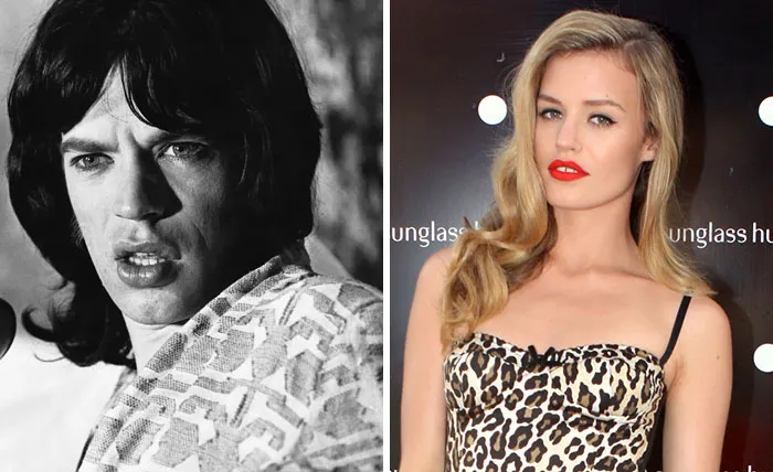 Mick Jagger And Georgia May Jagger At Age 25